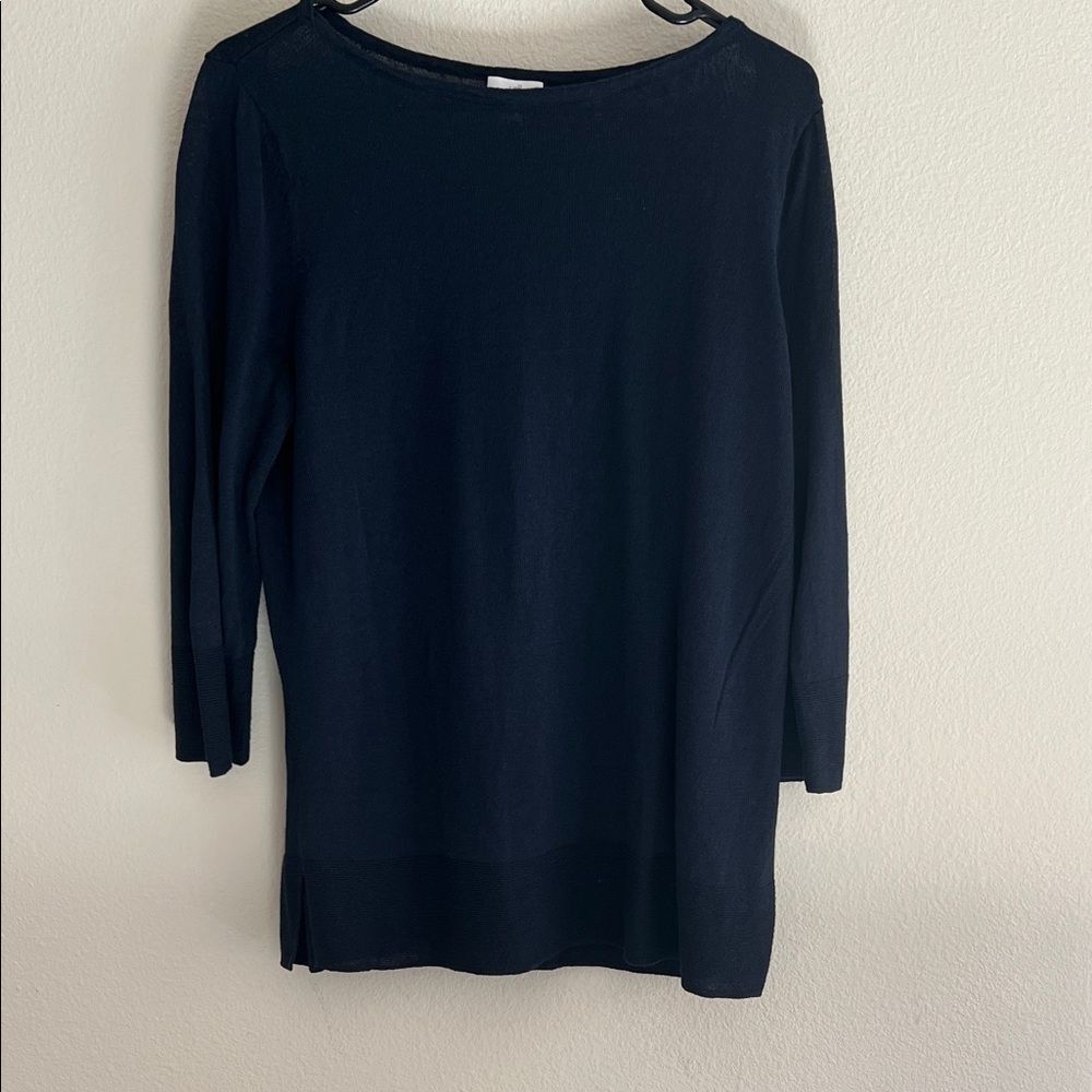 J. Jill Linen Tunic Long Sleeve Top